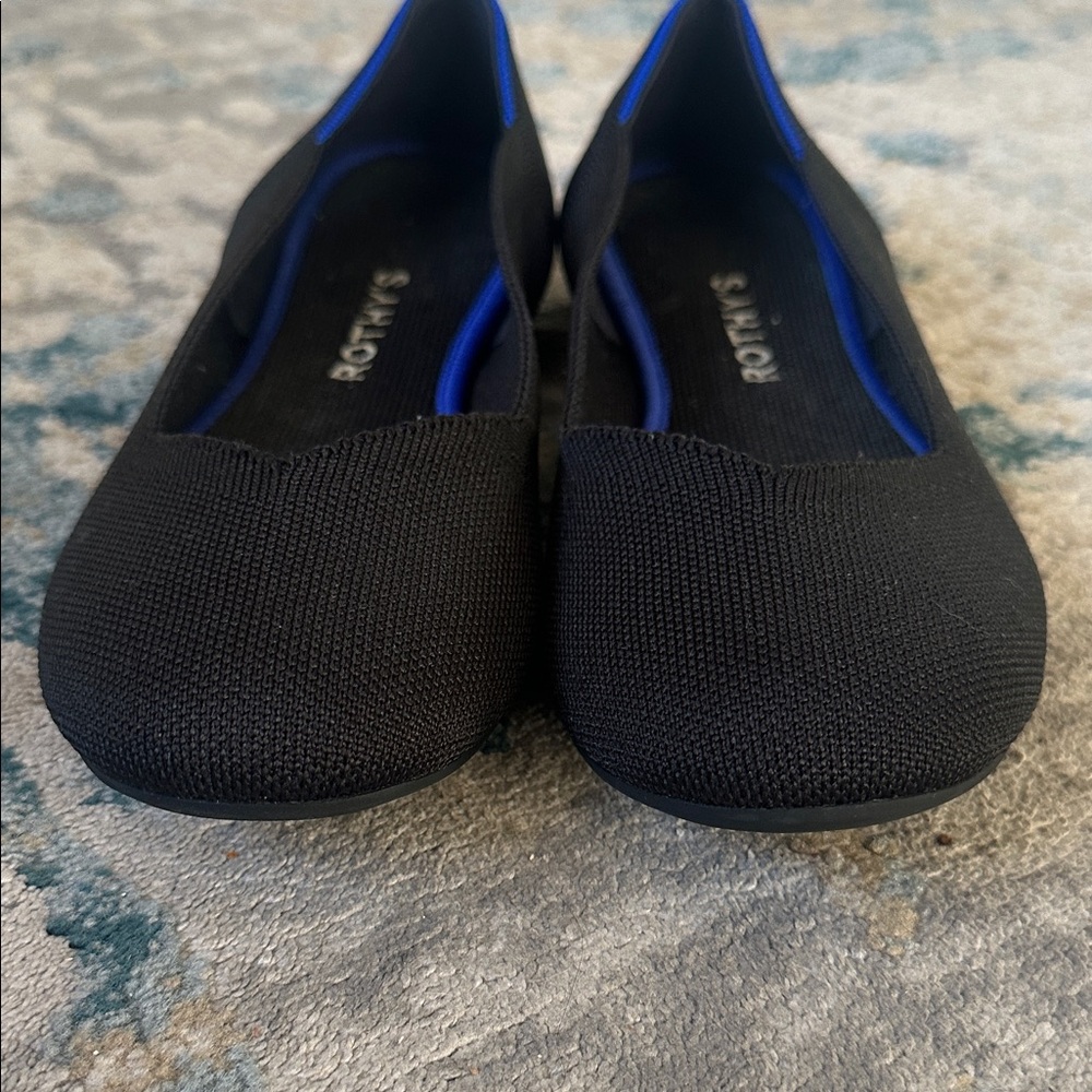 Rothy's Women's Black and Blue Flats - Picture 5 of 5